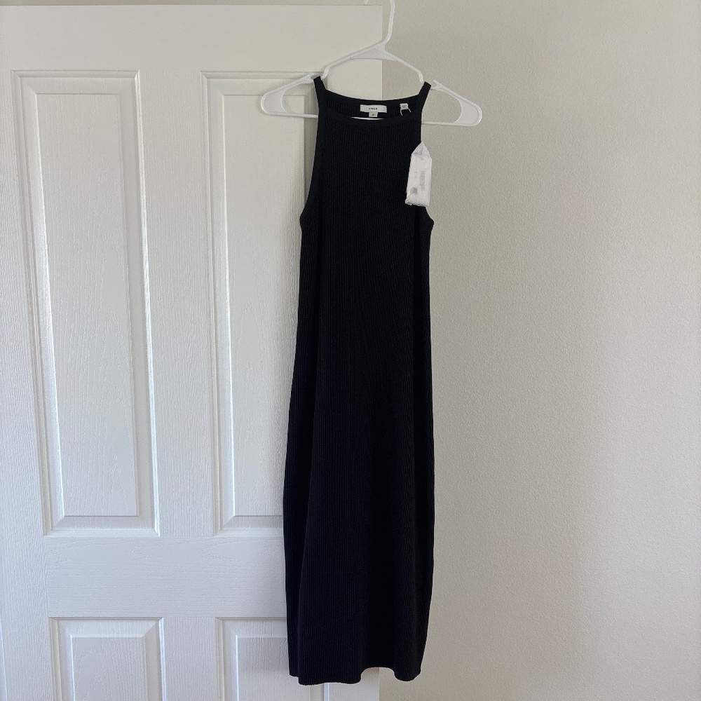 Vince Ribbed High Neck Tank Dress - Picture 5 of 7